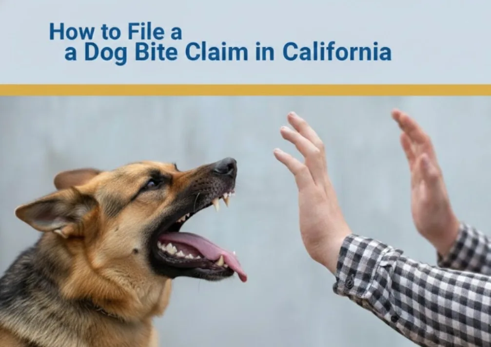 Dog acting aggressively toward a person illustrating liability issues under California dog bite law